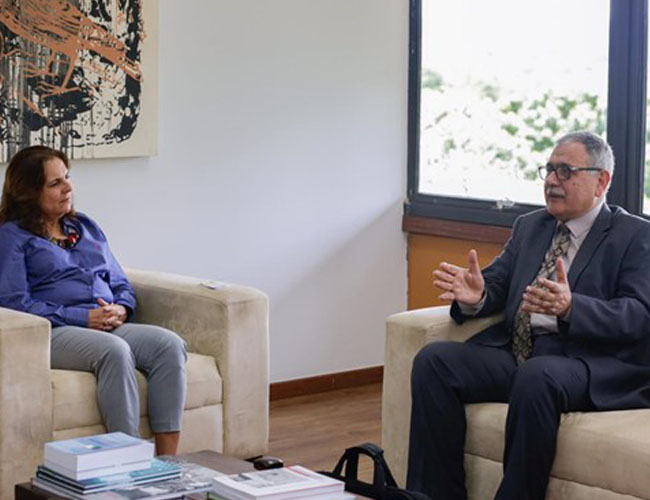 لقاء مع رئيسة جامعة برازيليا